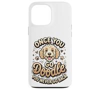 Carcasa para iPhone 13 Pro MAX Goldendoodle Mom Goldendoodle Dad Once You Go Dueño de Doodle