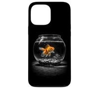 Carcasa para iPhone 13 Pro MAX Goldfish Acuario tazón Escena Mundial submarina