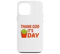 Carcasa para iPhone 13 Pro MAX Gracias a Dios Sus Papas Fritas Divertido TGIF Amante Comida Humor Diseño