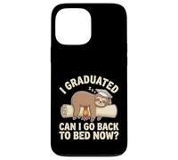 Carcasa para iPhone 13 Pro MAX Graduación de Perezoso Gracioso I Graduated Can I Go Back To Bed Now