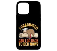 Carcasa para iPhone 13 Pro MAX Graduación de Perezoso Gracioso I Graduated Can I Go Back To Bed Now