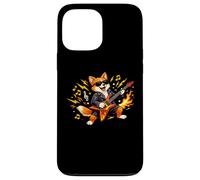 Carcasa para iPhone 13 Pro MAX Gráfico de Mascota de Guitarra Rocking Fox