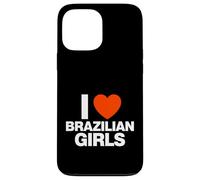 Carcasa para iPhone 13 Pro MAX Gráfico Divertido de corazón I Love Brazilian Girls