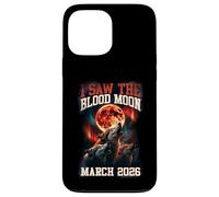 Carcasa para iPhone 13 Pro MAX Gráfico Retro de I Saw The Blood Moon 2026 Howling Wolves