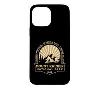 Carcasa para iPhone 13 Pro MAX Gráfico Retro Sunburst del Parque Nacional Mount Rainer Washington
