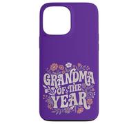 Carcasa para iPhone 13 Pro MAX Grandma of The Year Retro Floral Cute Grandmother Vintage