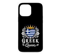 Carcasa para iPhone 13 Pro MAX Greek Queen Greece Flag Proud Greek Woman
