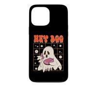 Carcasa para iPhone 13 Pro MAX Groovy Hey Boo Cute Ghost Funny Halloween Calabaza Espeluznante