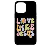 Carcasa para iPhone 13 Pro MAX Groovy Love Like Jesus Religious God Christian Graphic