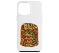 Carcasa para iPhone 13 Pro MAX Guardián de los Libros Lindo Dragón Fantasía Library Reader Book