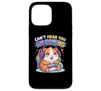 Carcasa para iPhone 13 Pro MAX Guinea Pig Rodents Gamer, Gaming Can't Hear You I'm Gaming