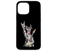 Carcasa para iPhone 13 Pro MAX Guitarra de Perro Gran danés Solo Rockstar Rock Metal Graphic Sharp