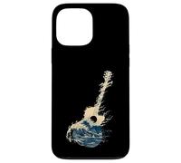 Carcasa para iPhone 13 Pro MAX Guitarra Wave Art Japonés Cool Hombres Mujeres Motivo Amante De La M