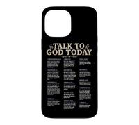 Carcasa para iPhone 13 Pro MAX Habla con Dios Hoy Cristiano Fe Oración Escritura Biblia