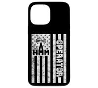 Carcasa para iPhone 13 Pro MAX Ham Radio Operator | USA Flag Home Pride Amateur Radio