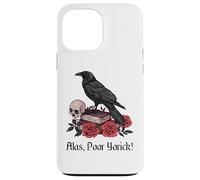 Carcasa para iPhone 13 Pro MAX Hamlet Shakespeare Jugar Cita por desgracia, Pobre Yorick!