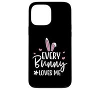 Carcasa para iPhone 13 Pro MAX Happy Easter Every Bunny Sign Every Bunny Loves Me Chicks