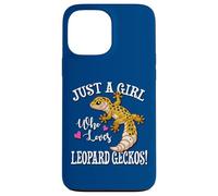 Carcasa para iPhone 13 Pro MAX Happy Reptile Just A Girl Who Loves Leopard Geckos Lover