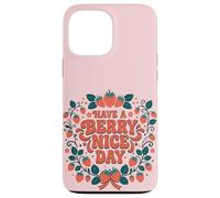 Carcasa para iPhone 13 Pro MAX Have A Berry Nice Day Retro Cute Strawberry Groovy Aesthetic