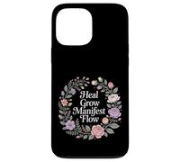 Carcasa para iPhone 13 Pro MAX Heal Grow Manifest Flow Mentalidad de Bienestar Espiritual
