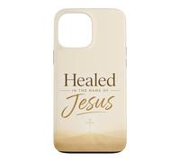 Carcasa para iPhone 13 Pro MAX Healed in The Name of Jesus - Cross at Sunrise