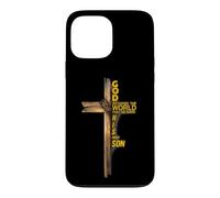 Carcasa para iPhone 13 Pro MAX Hijo de Dios Jesucristo Versículo de la Biblia 9 Juan 3:16 Cruz Fe