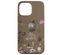 Carcasa para iPhone 13 Pro MAX His Witch Her Warlock Pareja de brujería Magia Oculta