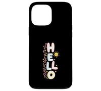 Carcasa para iPhone 13 Pro MAX Hola, Lindo Saludo Kawaii Pastel Happy Doodle