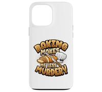 Carcasa para iPhone 13 Pro MAX Hornear Me Hace Menos Asesinato Funny Baker