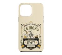 Carcasa para iPhone 13 Pro MAX Humor Oscuro gótico limón Cita Esqueleto Mercado Estado de ánimo