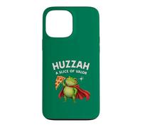 Carcasa para iPhone 13 Pro MAX Huzzah: Una porción de Valor Frog Knight Pizza Gamer Snacks