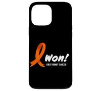Carcasa para iPhone 13 Pro MAX I Beat Kidney Cancer. I Won! Orange Ribbon For Survivors