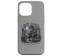 Carcasa para iPhone 13 Pro MAX I Bury Things Frog Gardener Dark Humor Shovel