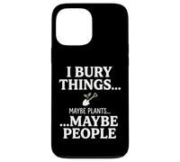 Carcasa para iPhone 13 Pro MAX I Bury Things Maybe Plants Maybe People Funny Frog