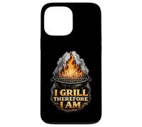 Carcasa para iPhone 13 Pro MAX I Grill Therefore I Am Funny BBQ Grill Filosofía