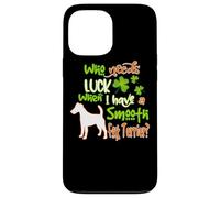 Carcasa para iPhone 13 Pro MAX I Have A Smooth Fox Terrier Dog Lucky Funny St Patricks Day