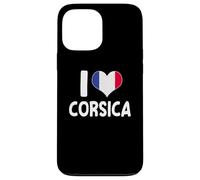 Carcasa para iPhone 13 Pro MAX I Love Corsica Francia Bandera Corazón Orgullo Córcega