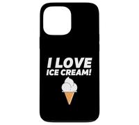 Carcasa para iPhone 13 Pro MAX I Love Ice Cream Party Outfit Vanilla Soft Serve Gelato Cone