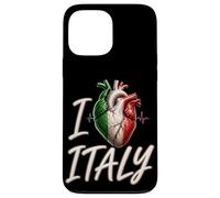 Carcasa para iPhone 13 Pro MAX I Love Italy - Bandera anatómica de Italia, Regalo de Viaje