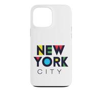 Carcasa para iPhone 13 Pro MAX I Love NYC Colorful New York City NYC Modern Bold Typography