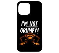 Carcasa para iPhone 13 Pro MAX I’m Not Grumpy Funny Angry Monkey Men Women Kids