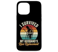 Carcasa para iPhone 13 Pro MAX I Survived My Husbands Knee Replacement Cirugia Articular