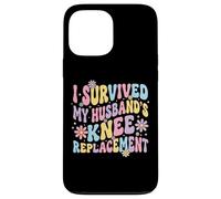 Carcasa para iPhone 13 Pro MAX I Survived My Husbands Knee Replacement Cirugia Articular