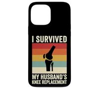 Carcasa para iPhone 13 Pro MAX I Survived My Husbands Knee Replacement Cirugia Articular