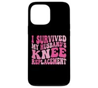 Carcasa para iPhone 13 Pro MAX I Survived My Husbands Knee Replacement Cirugia Articular