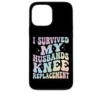 Carcasa para iPhone 13 Pro MAX I Survived My Husbands Knee Replacement Cirugia Articular