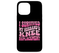 Carcasa para iPhone 13 Pro MAX I Survived My Husbands Knee Replacement Cirugia Articular