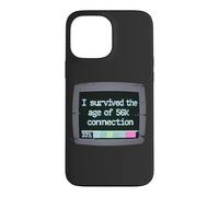 Carcasa para iPhone 13 Pro MAX I Survived The Age of 56k Connection: Funny Dial-Up PC Humor