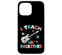 Carcasa para iPhone 13 Pro MAX I Teach Lil' Rockstars, Profesor de música Rock, Banda de Guitarra