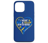 Carcasa para iPhone 13 Pro MAX I Wear Blue and Yellow For My Step Brother - Down Syndrome